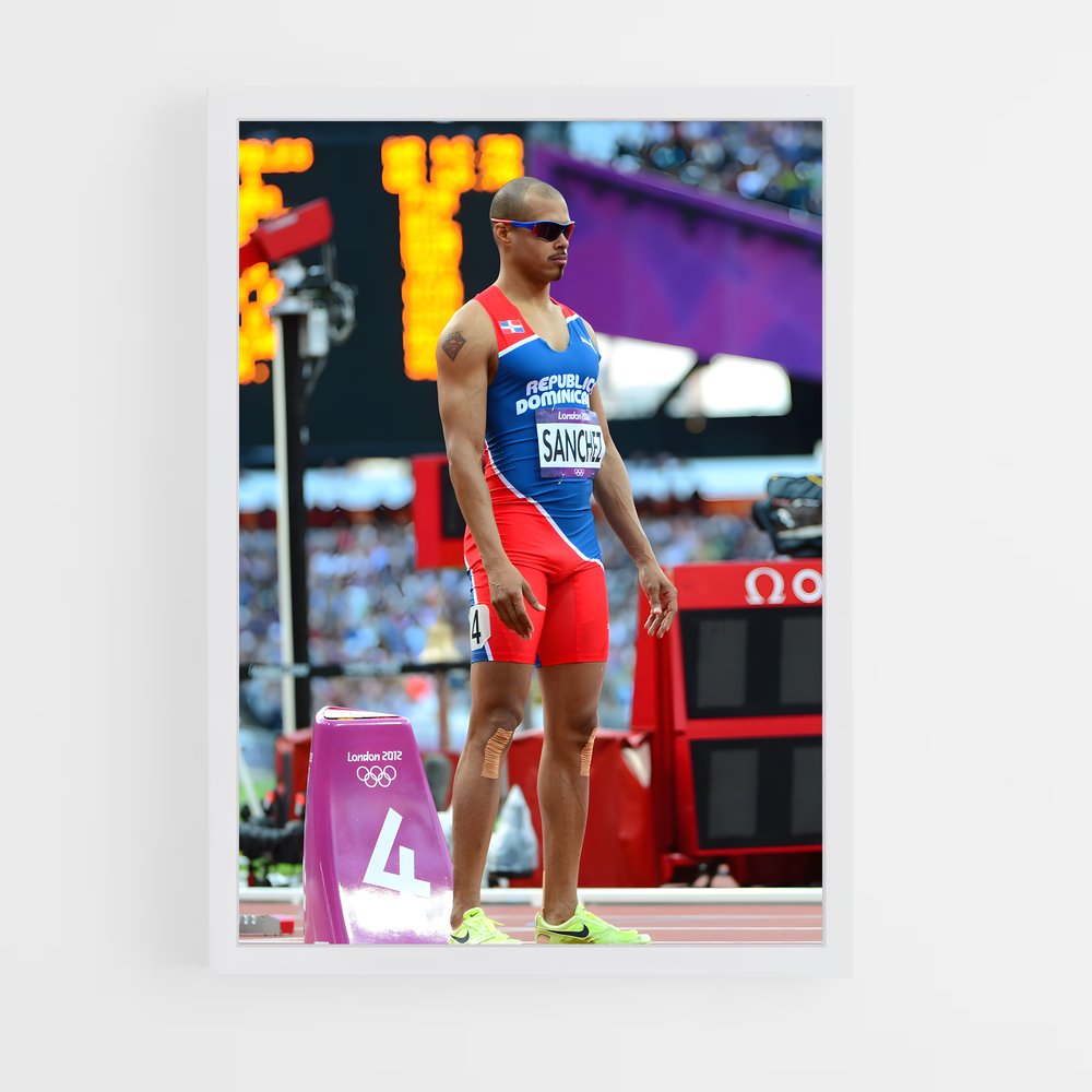 Poster Le Coureur Étoilé – affiche Athlétisme (vue 3)